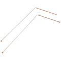 Miniatyrbilde 3 av 5: Kobber Spådomsstenger - 99,9% Rent Kobber 2 stk. Spådomsstenger Energi Vann Spådom Detektor-C5  (FMY) Rose Gold