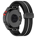 Miniatyrbilde 1 av 5: Urklokkebånd i svart spenne med dobbel farge for Garmin Tactix 7 Pro/Fenix 7X/6X/6X Pro/5X Plus 26 mm (FMY) Multicolor Style F Garmin Tactix 7 Pro