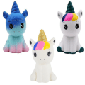 Miniatyrbillede 4 af 5: 9,5 cm x 9 cm Jumbo Kawaii Popcorn Unicorn Cake Squishy Donut Frugt Squishi Slow Rising (FMY)