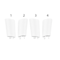 Pikkukuva 3 / 5: (nro. 1-4) Laskeutumisvaunun Antennikansi Vaihto- ja Korjausosat DJI Phantom 4 Droonille (FMY)