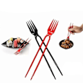 Miniatyrbilde 1 av 5: Gaffel-Pinner i én, Chork 24-pakning Gaffel-Pinner Combo (FMY) Black fork chopsticksB 5pairs