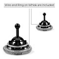 Miniatyrbilde 4 av 5: Reservedeler for Aeroccino 3 Aeroccino 4 Blender Melkeskummer Kaffemaskin Reservedeler  (FMY) Black  Silver