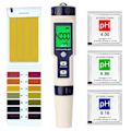 Miniatyrbild 2 av 5: 5 i 1 Professionell Multi-parameter Combo Testmätare PH/EC/TDS/Salthalt/Termometer Digital Multifunktionell Vattenkvalitetstestare (FMY)