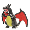 Miniatyrbillede 1 af 5: Elf Plysstofdyr med to horn, gul Charizard, forskellige farver, sort, mørk million Charizard plysstofdyr (FMY) black