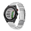 Til Garmin Approach S62 22mm Skildpaddeskjold Rustfrit Stål Urrem (FMY) Silver