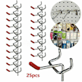 Miniatyrbilde 5 av 5: Enkel Pegboard Kroker Brett Slat For Vegg Detaljhandel Display Butikk Hylle Peg (25stk, 25mm)  (FMY)