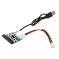Miniatyrbilde 4 av 5: 1.44mb 3.5-tommers diskettstasjon kontakt 34 pin til USB-kabeladapter PCB-kort, USB-disk til diskett A (FMY)