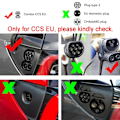 Miniatyrbild 3 av 4: Vattentätt skydd i silikon för laddningsport på bil, dammskydd för laddningshål, lock för Tesla Model 3 2017 - 2020 Model Y CCS EU(FMY)