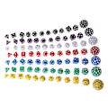 Miniatyrbillede 3 af 5: 12 stk./sæt Flersidig Polyhedral Terning D4 D6 D8 D10 D12 D20 D24 D30 D60 Dungeons  (FMY) Creamy-white