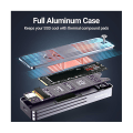 Pikkukuva 5 / 5: I9x Älykäs M.2 Nvme / Sata Ssd Kotelo, Usb 3.2 Gen 2 10gbps, Ulkoinen M2 Adapteri Kotelo Tukee M-  (FMY)