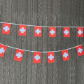 Miniatyrbild 2 av 5: 20 st/set   Schweiz    Vimpel Flaggor Vimpel String Banner  Schweizisk Flagg Vimplar Festival Festlig Semester  (FMY) Camouflage 14 by 21cm 20pcs