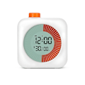 Miniatyrbild 1 av 5: 60 Minuters Visuell Timer, Dubbel Timer Klocka, Klassrumstimer, Nedräkningstimer för Tidshantering Verktyg för Hem, Skola eller Arbete (FMY) white orange