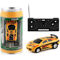 Miniatyrbillede 1 af 4: 1 Sæt Mikro Fjernstyret Bil Med Vejspærringer Coca-Cola Dåse Design Kreativ Simuleringsracerbil Legetøj Børnegave (FMY) Yellow