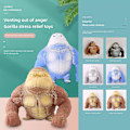 Miniatyrbild 3 av 5: Simulering Squish Stretchy Spongy Squishy Monkey Gorilla Stress Relief Toy Vent Doll  (FMY) Brown 12*12