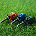 Miniatyrbillede 4 af 4: Farfi Mini Plæneklipper  God Håndværk Behagelig Håndfølelse Plastik Dukkehuss Simulation Klipning Kædesav  Mikro Havearbejde Værktøjer  (FMY) Green A