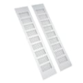 Miniatyrbillede 5 af 5: 2 stk. Luftventilationsgitter Aluminiumlegering Rektangulær Ventilationsplade til Skab Skoskab Garderobe 80x400mm (FMY)
