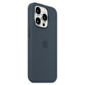 Miniatyrbillede 2 af 3: Silikon Telefon Cover til iPhone 15 Pro Case Kompatibel med MagSafe (FMY) Dark blue iPhone 15 Pro
