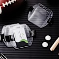Miniatyrbilde 3 av 5: 10 stk armbåndsmerkeholder armbånd ID-kortholder med svart justerbar stropp for arbeidskort  (FMY)
