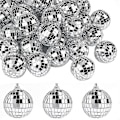 Pikkukuva 1 / 5: 30 kpl Disco Peilipalloja 2 tuumaa Heijastava Peilipallo Riippuva Pallo Juhliin Koti Koristeluun (FMY) Silver