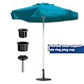 Miniatyrbillede 3 af 5: 12 stk. Paraplyfod Stand Hul Ring Prop Dæksel og Hætte Paraplyfod Udskiftning Stand Fod Stabilisator (FMY) black