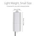 Miniatyrbillede 3 af 5: Akvarie USB Luftpumpe Lille Oxygenpumpe Med 2 Luftsten Slange Hængende Spænde Til Fisketank Udendørs Fiskeri  (FMY) White With 2 Air Stone