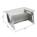 Miniatyrbild 2 av 5: Hopfällbar Portabel Grill för Camping - Lättviktigt Utomhuskök (Vikbar Design) g2025041000159 (FMY) BBQ net