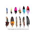 Miniatyrbillede 2 af 4: Hattefjer Cowboy Hat Feather til Fedora Hatte Kostume Julefest Hatte Style A (FMY) Style E Total length 10cm-15.5cm