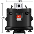Miniatyrbild 2 av 5: 2 Motion Plus Adapter Sensor för Wii Remote Controller, Motion Plus Adaptor Accelerator Ersättning för Wii Motion Plus Adapter  (FMY) Black