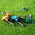 Pikkukuva 1 / 4: Farfi Mini-ruohonleikkuri  Hyvä käsityötaito Mukava käden tunne Muovinen nukkekodin simulointi Leikkuusaha  Mikro-puutarhatyökalut  (FMY) Green B