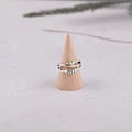 Miniatyrbillede 4 af 5: 925 Sterling Sølv Justerbar Angstring for Kvinder Mænd Fred Fidget Spinner Ringe Retro Bryllupsløfte Tommelfingerringe mod Angst Stress Re (FMY) 7 Bead Adjustbale Ring -