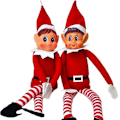Pikkukuva 1 / 5: 12\" Poika / Tyttö - Paha Joulupukki Tonttu Näyttöhyllyyn Joulu Plussi Leikkieläin (FMY) Red White Boy Elf