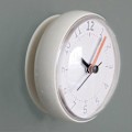 Miniatyrbild 1 av 2: Vattentät Sugkopp Tyst Batteridriven Väggklocka för Badrum (FMY)