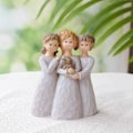 Miniatyrbilde 3 av 5: Tre Søstre Statu Vennskapsstatu Harpiks Søsterfigur For Bestevenn Kvinne Samling Kunst Håndverk Bordskulptur For (FMY)