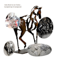 Miniatyrbild 4 av 4: Hästskulptur i Metall med LED-Ljus, Djurskulptur för Hemmet, Restaurangdekoration, Inflyttningspresent G  (FMY) Dont Shine