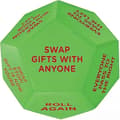 Santa Swap Presentbytespel Tärningar, 2025 Ny - Bytespel Tärningar, Julparty Presentbytespel Tärningar, 12 Olika Sidor - 3*3*3 tum silikon  (FMY) 1pc