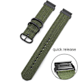 Miniatyrbillede 2 af 4: Nylon Urrem til Garmin Fenix 7 For Garmin Fenix 7  (FMY) Army Green