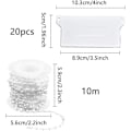 Miniatyrbillede 2 af 2: 20 stk. Lodder til Vertikale Persienner Bundlameller 89 mm (3,5 tommer) & 10 m Plastikkæde til Vertikale Persienner Reparationskit, W (FMY)