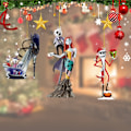 Miniatyrbild 3 av 5: Jack Skellington Akryl Hängande Ornament Set om 6, Julkulor för Halloween och Jul, Nightmare Before Christmas Tema (FMY) 6pcs