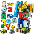 Miniatyrbillede 2 af 5: DIY Kreativ Uddannelsesblokke Samling Actionfigur Transformation Nummer Deformation Robot Legetøj Til Børn (FMY) 10 PCS