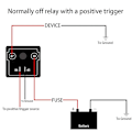 Miniatyrbilde 4 av 5: Relé 200a, 12v relé for kontinuerlig drift, 4-pinns startrelé, Spst relé for høy strøm og høy effekt, på/av-kontrollrelé, splittladningsrelébryter (FMY)