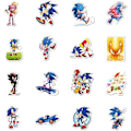 Miniatyrbilde 3 av 5: 50 stk. Sonic Vanntette Klistremerker Søte Klistremerker for Vannflasker Hydroflask Laptop Datamaskin Skateboard Telefon Klistremerker for Tenåringer Barn Jenter Gutter (FMY)
