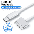 Miniatyrbilde 2 av 5: Fonken USB-C Hunn til MagSafe 2 Ladeadapterkabel for Macbook Pro Air 100W Ladeadapter 1.8m (FMY) white