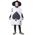 Miniatyrbillede 5 af 5: Alice i Eventyrland Kostume Børn Voksen Sort Hjerte Spillekort Cosplay Halloween Maskerade Fancty Kjole (FMY) adult