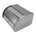 Miniatyrbilde 3 av 5: Brødboks Liten Flat Side Metall Oppbevaringsboks for Brød Kake Doughnut Kjeks Mat Servise Speiloverflate  (FMY)