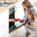 Miniatyrbild 5 av 5: Värmebeständig Ugnsvante, Silikon Ugnsvante Halkfri Bomullsugnsvante Värmeisolerande Ugnsvante för Kök Pizza Grill Grytlapp Upp (FMY)