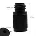 Miniatyrbillede 5 af 5: CO2 Cylinder Adapter Kontraventil 3/8-24UNF til TR21-4 Konverteringssæt til (FMY) Black