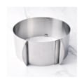 Miniatyrbillede 5 af 5: 2023 - Justerbar Kagering Høj 20 Cm - Rustfrit Stål Bage Ring Justerbar - Høj Bageform Til Ea-fg  (FMY) silver