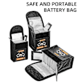 Miniatyrbild 4 av 5: För DJI Mini 3 Pro Mini 4 Pro Drönare LiPo Batteri Säker Väska Explosionssäker Skyddsväska Batteriförvaringsväska Drönartillbehör Fjärrkontroll (FMY) 1 PCS
