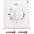 Miniatyrbillede 1 af 4: AC 220V Højtydende Pump Timer Switch Elektronisk Kontrol Mekanisk Nedtællings Stik Tidsafbryder-60min  (FMY)