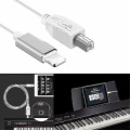 Pikkukuva 1 / 2: Lightning-liitäntä MIDI-näppäimistömuuntimeen USB 2.0 -kaapeli iPhone 7 8 X iPadille (FMY)